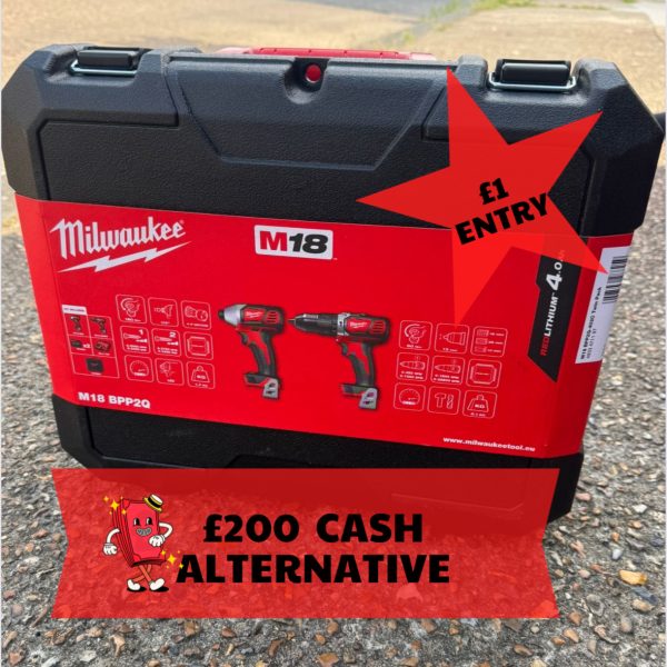 MILWAUKEE M18 BPP2Q-402C 18V 2 X 4.0AH LI-ION REDLITHIUM CORDLESS TWIN PACK